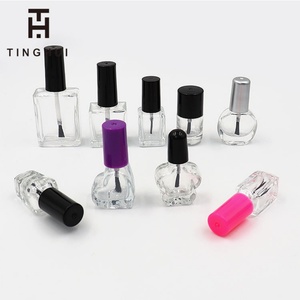 Magnifique flacon distributeur vide en verre transparent pour vernis à ongles gel UV 15 ml avec capuchon pinceau - Product Image 6