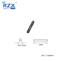 Etiqueta de Vidrio RFID EM4305 para Animales, Microchip Implantable de 134.2kHz, Mini Cápsula de Vidrio FDX-B para Rastreo Animal