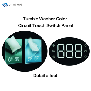 OEM zeefdruk PET/PC materiaal kleurentouchschakelaar membraan toetsenbord voor wasmachines - Product Image 4