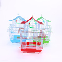 Grande cage à oiseaux en métal à double étage ShengAnXin pour perroquet, myna, thrush, pie, moineau – Modèle surélevé décoratif -11