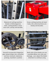 Équipement et outils agricoles Hacheurs d'ensilage à moteur à essence Machine à couper les paillettes Machines de traitement des aliments pour animaux de ferme