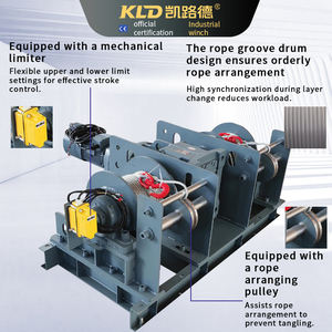 תאומה תוף <span class=keywords><strong>winch</strong></span> מנוע יחיד חבל כפול סנכרון תוף מחורץ עם גלגל מדריך גלגל תעשייתי <span class=keywords><strong>winch</strong></span> oem/odm - Product Image 3