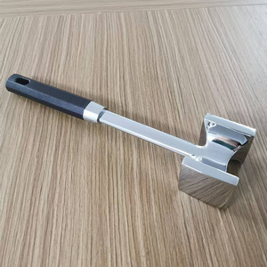 Zinc Alloy Double Sided Steak Tenderizer Garlic Press Meat Pounder Kitchen Tool - Product Image 4