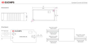 Euchips 10W Dali liên tục hiện tại Dimmable dẫn lái xe 350mA dẫn lái xe cảm ứng tiêu chuẩn Mỹ 120-277V AC Đèn Dimmer lái xe - Product Image 4