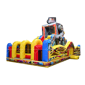 Castello gonfiabile interattivo dei <span class=keywords><strong>giochi</strong></span> gonfiabili del corso ad ostacoli del <span class=keywords><strong>Robot</strong></span> <span class=keywords><strong>con</strong></span> le caratteristiche rimbalzanti - Product Image 1