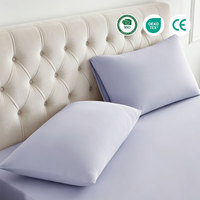 Drap-housse sur mesure en nylon et élasthanne rafraîchissant, taille et couleur personnalisées, respirant, doux, élastique, lisse, housse de matelas de luxe