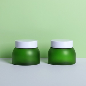 Envase Redondo Esmerilado de Doble Pared Personalizado, Frasco de Plástico PET Verde de 50g 100g con Tapa para Cosméticos, Cuidado de la Piel y Crema Facial - Product Image 5