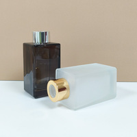 Bouteilles diffuseurs de parfum en verre carrées élégantes et luxueuses de haute qualité, 100 ml, 150 ml, 200 ml, noir, gris, marron