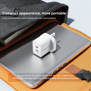 VIDVIE Nhỏ Gọn màu Trắng kép USB Loại C gan PD 40W siêu nhanh sạc tường sạc cho <span class=keywords><strong>iPhone</strong></span> Samsung - Product Image 6