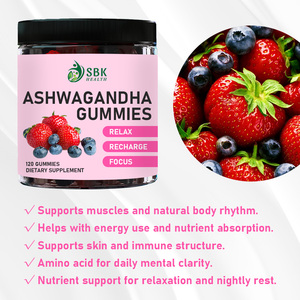 Complément alimentaire en gommes à haute puissance pour soutenir le système immunitaire, stimuler les niveaux d'énergie, gommes à l'ashwagandha pour la relaxation, la recharge et la concentration - Product Image 4