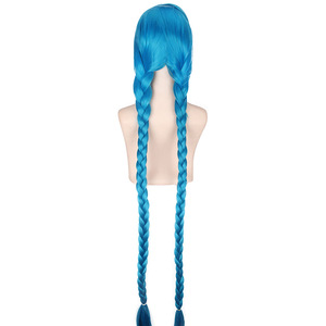Perruque de cosplay de haute qualité Ainizi China Wigs Vendor pour le champion <span class=keywords><strong>Jinx</strong></span> de <span class=keywords><strong>League</strong></span> <span class=keywords><strong>of</strong></span> Legends, pour exposition de jeu ou Halloween - Product Image 5