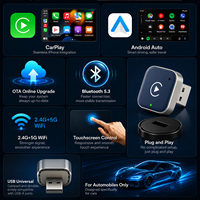 Dongle Inalámbrico para Android Auto y Carplay, Caja Multimedia Inteligente Portátil de Doble Sistema, Conexión Rápida y Estable, Módulo de Actualización