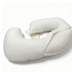 Almohada de Maternidad para Todo el Cuerpo con Funda Ultra Suave para Aliviar las Molestias <span class=keywords><strong>del</strong></span> <span class=keywords><strong>Embarazo</strong></span> en Todos los Trimestres - Product Image 4
