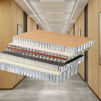 Panneaux de revêtement en nid d'abeille tout aluminium insonorisés personnalisés de 6 mm, 8 mm, 10 mm, écologiques, pour la décoration des murs et des plafonds