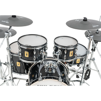 Kit de batterie électronique professionnel UNLOCK OEM CGL-ONE-B compatible Roland, avec peaux de batterie en mesh silencieuses double couche de luxe (cymbales 10-22 pouces)