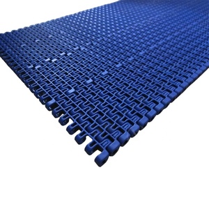 Plastik modüler konveyör bant Pitch 12.7mm beyaz gıda sınıfı gömme ızgara kemer - Product Image 1