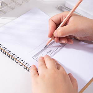 Deli Transparent Plastic Ruler 20cm Easy Read Student Drawing Tool - Product Image 3