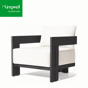 Ensemble <span class=keywords><strong>de</strong></span> canapé <span class=keywords><strong>de</strong></span> <span class=keywords><strong>jardin</strong></span> en <span class=keywords><strong>aluminium</strong></span> moderne et luxueux à un siège, mobilier <span class=keywords><strong>de</strong></span> patio haut <span class=keywords><strong>de</strong></span> gamme pour repas en plein air dans le <span class=keywords><strong>salon</strong></span> et le balcon - Product Image 4