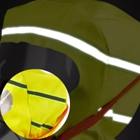 Masque EEBD ignifuge jaune de nouvelle conception 2026 avec grand écran, bande réfléchissante et filtre six couches pour auto-sauvetage