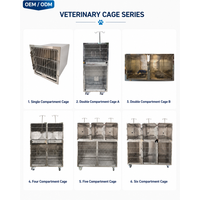 Cage simple à grille unique pour clinique vétérinaire XY ACQL, en acier inoxydable, conception sécurisée et types de cages personnalisés