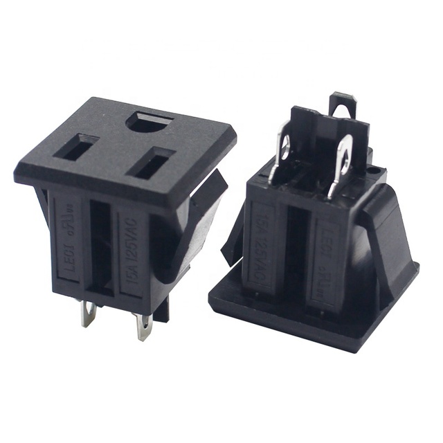 110V 15A AC 3PIN Power NEMA 5 -15R Industrial USA Plug Socket for NFC Network