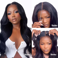 Perruques 100% Cheveux Humains, Dentelle HD Transparente 13*4, Ondulées Noires Naturelles, Cheveux Longs Bouclés, Styles Brésiliens et Vietnamiens, Perruque Sans Colle