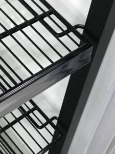 Đi Bộ Trong Mát Kệ Giá Kim Loại Màu Đen Kệ Tủ Lạnh Hiển Thị Kệ Dây Kệ Siêu Thị Kệ Con Lăn Kệ Hệ Thống - Product Image 6