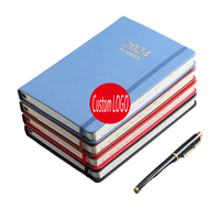 Agenda 2027, carnet A5 en cuir PU, couverture rigide, agenda quotidien, hebdomadaire, mensuel, avec bande élastique pour le bureau, les affaires
