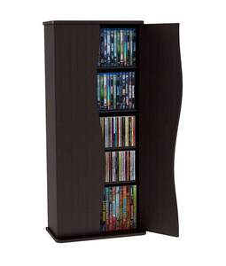 Livre Armoire De Rangement Élégant Multimédia Armoire De Rangement Tient 198 <span class=keywords><strong>Cd</strong></span> 88 <span class=keywords><strong>Dvd</strong></span> ou 108 Blu-ray 4 Réglable <span class=keywords><strong>et</strong></span> 2 Tablettes Fixes - Product Image 4