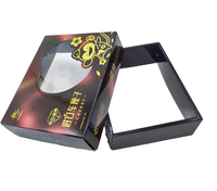 Boîte d'emballage en carton ondulé kraft recyclable, personnalisable, prix négociable, avec estampage à chaud et revêtement UV, emballage cadeau alimentaire