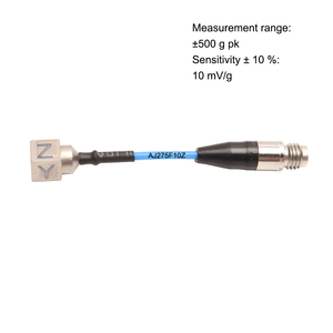 Miniature Piezoelectric Triaxial Acceleration Sensor, 10 MV/g Sensitivity, 500 Range, Cable Output, for Robot Jump - Product Image 3