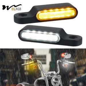 Tay lái mini tuần tự dẫn tín hiệu rẽ, 12V phía trước xe máy chạy đèn - Product Image 1