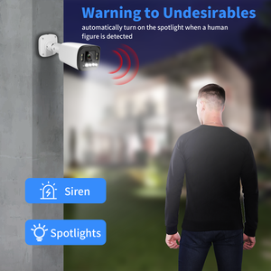 4k 8MP PoE Mạng máy ảnh kép ánh sáng đầy đủ màu sắc F1.0 tầm nhìn ban đêm 24 giờ hình ảnh đầy màu sắc tối máy bay chiến đấu IP Bullet Camera - Product Image 5