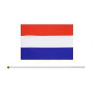 Pays et drapeau d'impression de haute qualité imperméables bon marché, drapeau brodé personnalisé, drapeaux à main des Pays-Bas