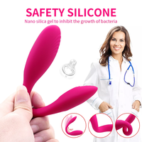 Vibrador Inalámbrico en Forma de U para Mujer, Flexible, Estimulador de Punto G y Clítoris, Silicona, Doble Vibración, Juguetes Sexuales Eróticos
