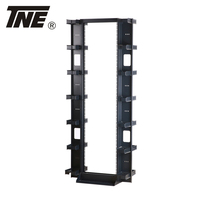 2 postes rack ouvert avec gestion de câble verticale