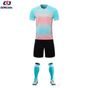 Set seragam sepak bola cepat kering, seragam sepak bola kualitas tinggi, pakaian latihan, Jersey kustom - Product Image 1