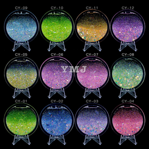 Paillettes en vrac personnalisées en forme d'étoile, de lune, de feuille et de lettres, à paillettes irrégulières et épaisses pour la résine, les gobelets, l'artisanat et les sapins de Noël - Product Image 4