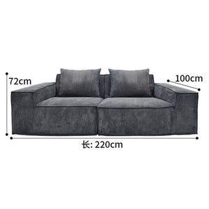 <span class=keywords><strong>Canapé</strong></span> à compression vintage rétro en tissu <span class=keywords><strong>pour</strong></span> petit appartement salon pliable deux-en-un <span class=keywords><strong>pour</strong></span> une et deux personnes module pudding lit - Product Image 6