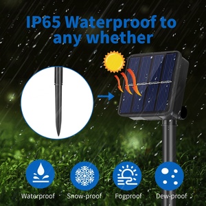 Guirnalda de Luces Solares para Jardín, Impermeables, 72 Pies, 200 LED, 8 Modos, Luces Decorativas para Navidad, Patio, Porche, Camping - Product Image 6