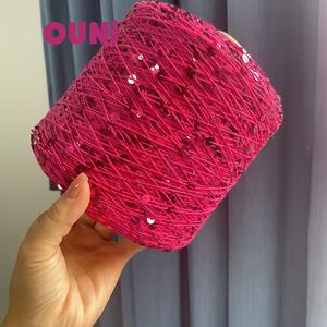 Hilo de Lentejuelas Tradicional de <span class=keywords><strong>Rusia</strong></span> para Tejer a Mano, 3MM+6MM, 100% Algodón, Tejido con Hilo de Visón - Product Image 1