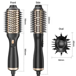 Professional 1200w Blow Hair Dryer Brush 1 Step Hot Air Brush And Volumizer Negative Ion