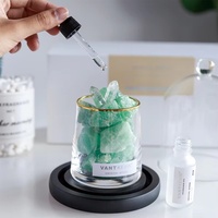 Diffuseur de parfum en cristal vert Spar haut de gamme, coffret cadeau pour l'inauguration d'une maison, souvenir