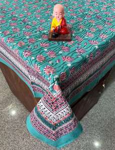 Dernière vente en gros belle main bloc imprimé tapis de table ensembles de serviettes de table pour décor de table ensemble de serviettes imprimées florales pour table à manger - Product Image 3