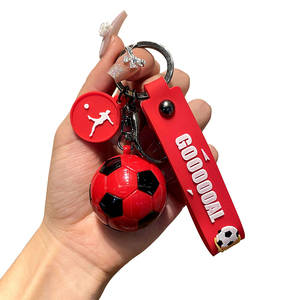 Dihua Sports Football Keychain PVC Plastic Key Chains As Gifts for Boy and Girl Football Fans