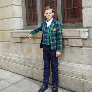 Uniforme scolaire de style décontracté, design uniforme scolaire, coton, taille élastique, uniforme scolaire pour garçons et filles du primaire et du collège - Product Image 2