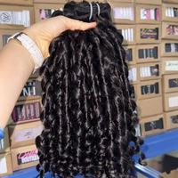 Stock US : Cheveux naturels bruts vietnamiens ondulés profonds, lots de cheveux bouclés crépus Pixie birmans, cheveux bouclés cambodgiens, indiens et philippins