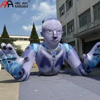 Modelo de Persona Tecnológica Inflable Gigante, Robot Humanoide Futurista para Eventos de Ciencia Ficción, Publicidad, Decoración de Escenarios