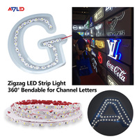 Venta de fábrica S Shape Flexible SMD 2835 72LEDs IP20 No tira de luz LED impermeable para publicidad tira de luces