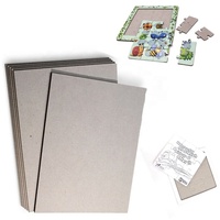Kertas Kaku Grey Board Tebal 1200gsm 100% Daur Ulang Anti-Kerut untuk Papan Puzzle